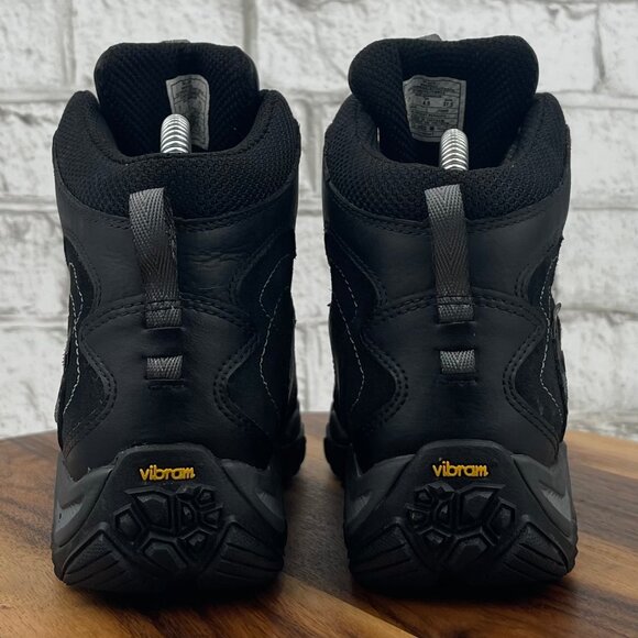 Merrell Dry Select Womens Sz. 7 Black Leather Vibram Hiking Ankle Boots J32090 - Picture 3 of 11